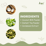 Load image into Gallery viewer, Japri Instant Coconut Milk No Added Sugar Cardamom Tea Premix - 100g (10g X 10) | Vegan Friendly & Lactose Free