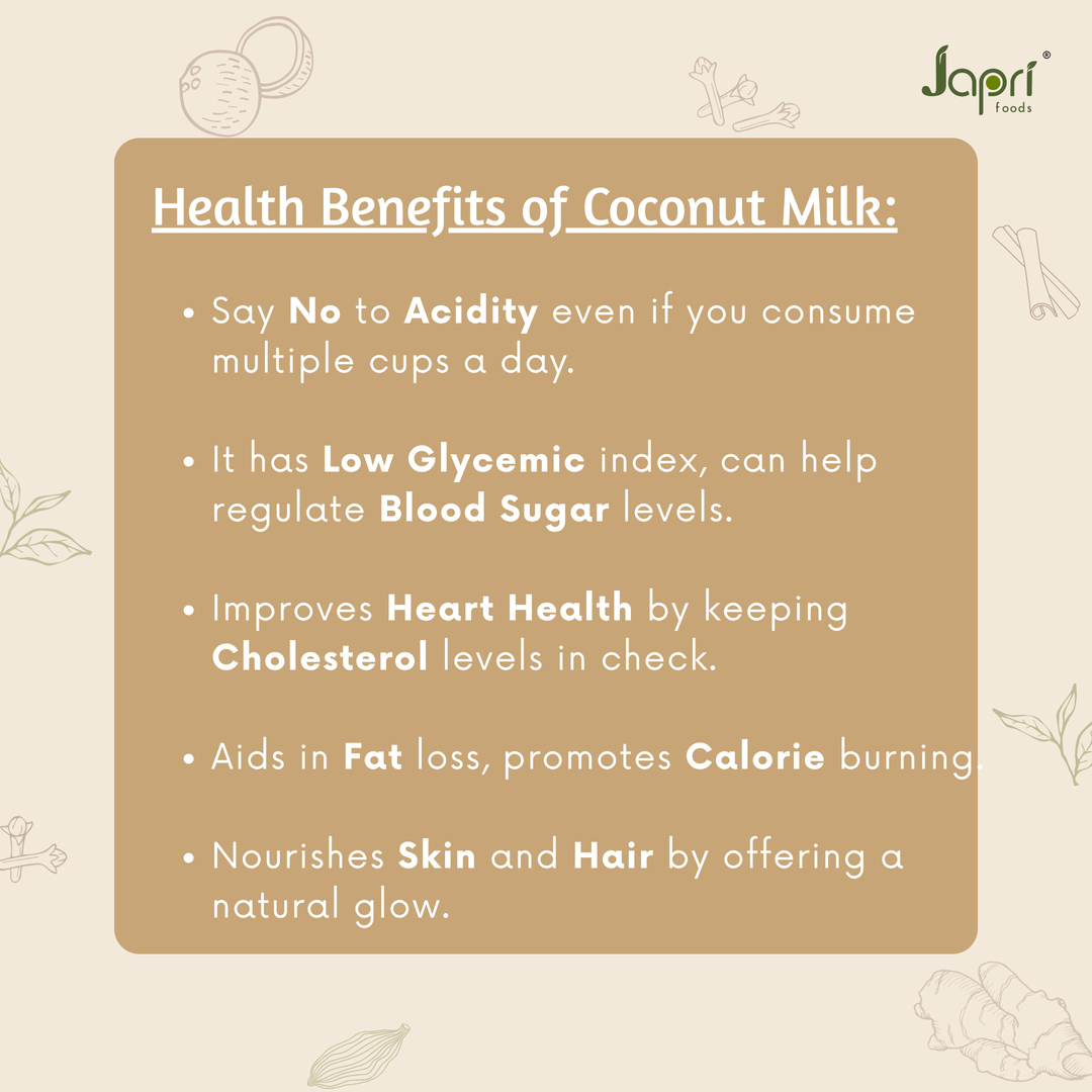 Japri Instant Coconut Milk No Added Sugar Masala Tea Premix - 100g (10g X 10) | Vegan Friendly & Lactose Free