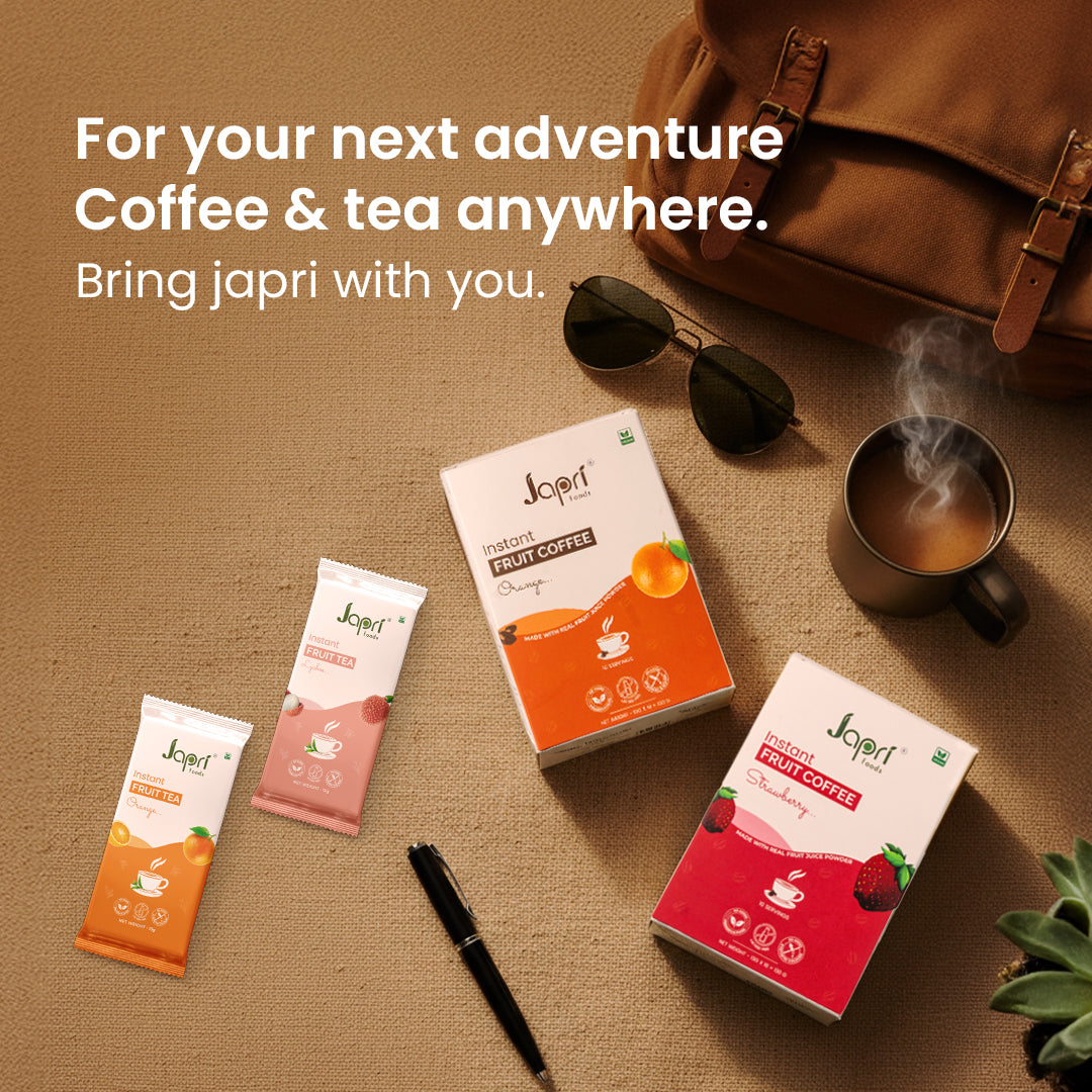 Japri Foods Travel Friendly Vegan Fruit Tea & Coffee Premixes