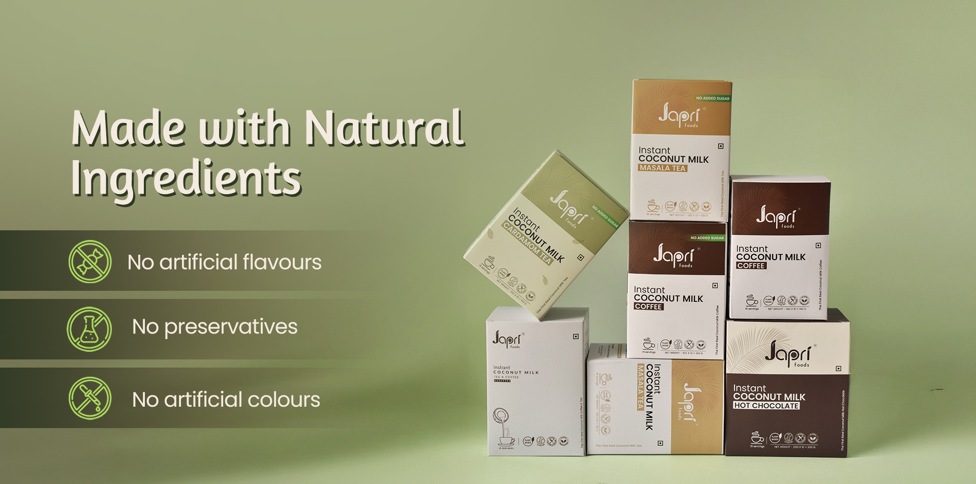 Made With Natural Ingredients Japri
