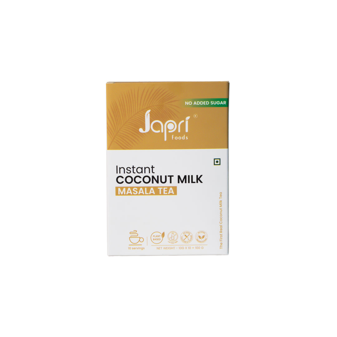 Japri Instant Coconut Milk No Added Sugar Masala Tea Premix - 100g (10g X 10)
