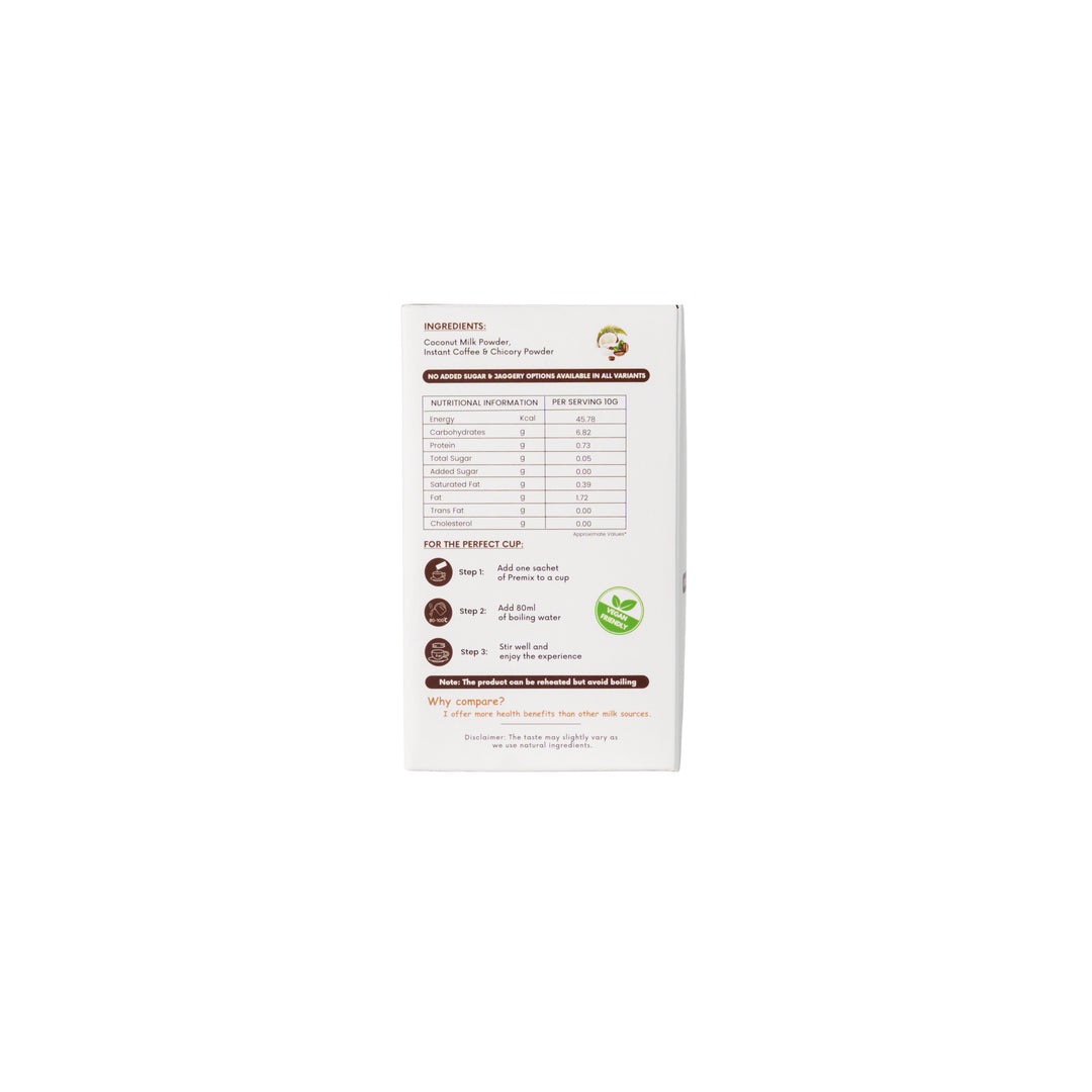 Japri Instant Coconut Milk No Added Sugar Coffee Premix  (100g – 10gX10)