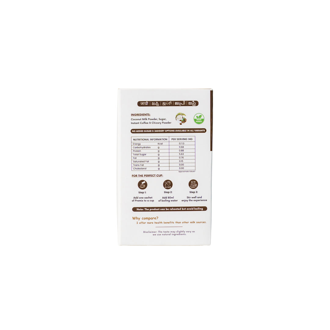 Japri Instant Coconut Milk Coffee Premix - 140g (14g X 10)