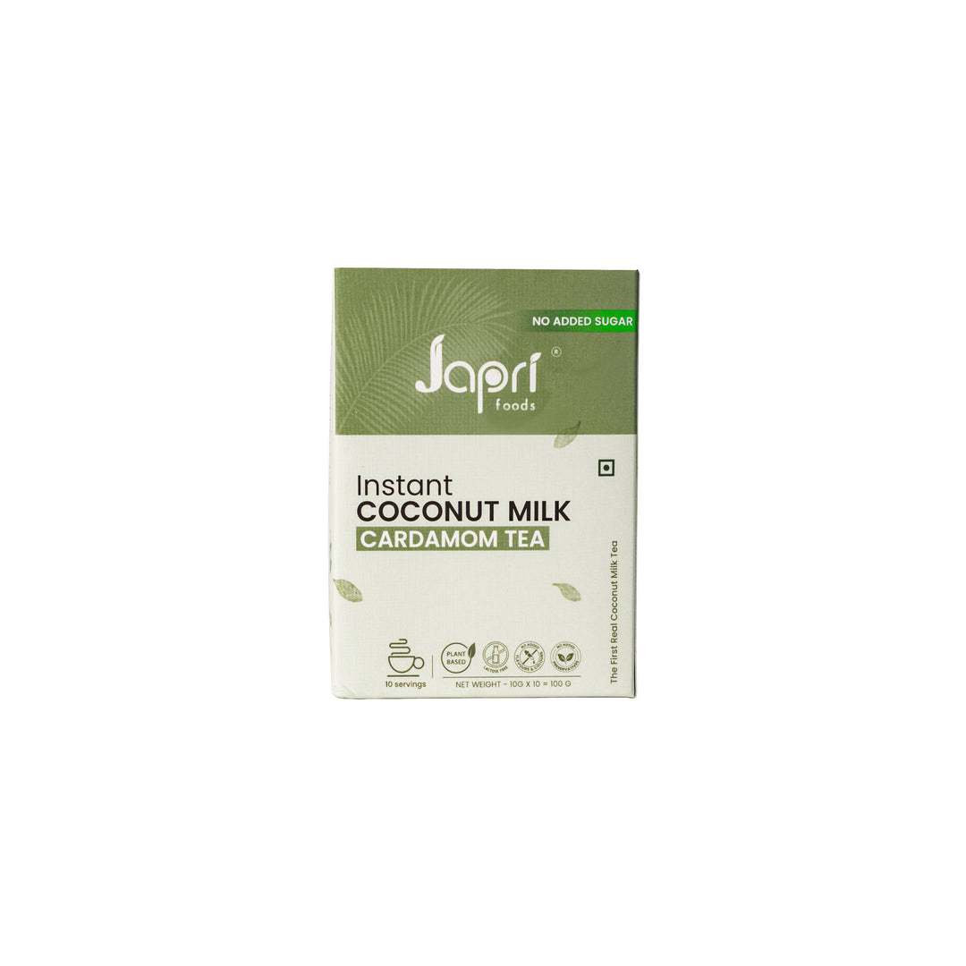 Japri Instant Coconut Milk No Added Sugar Cardamom Tea Premix - 100g (10g X 10)